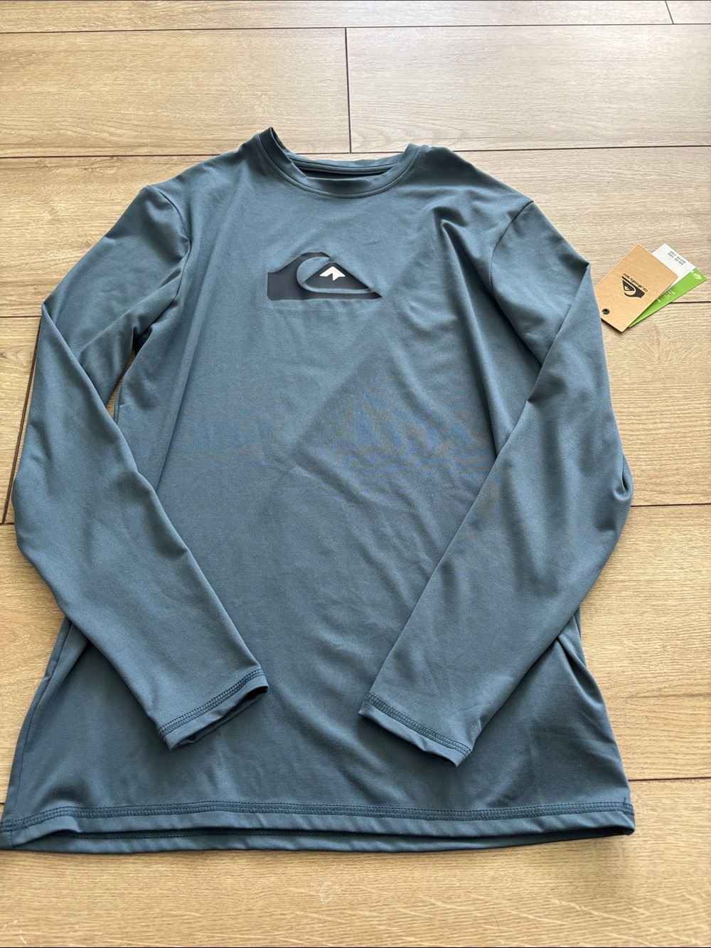 Quiksilver Kid’s Long Sleeve Surf Tee in Slate Blue